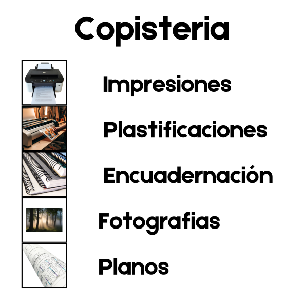 copisteria impresiones encuadernaciones plastificaciones