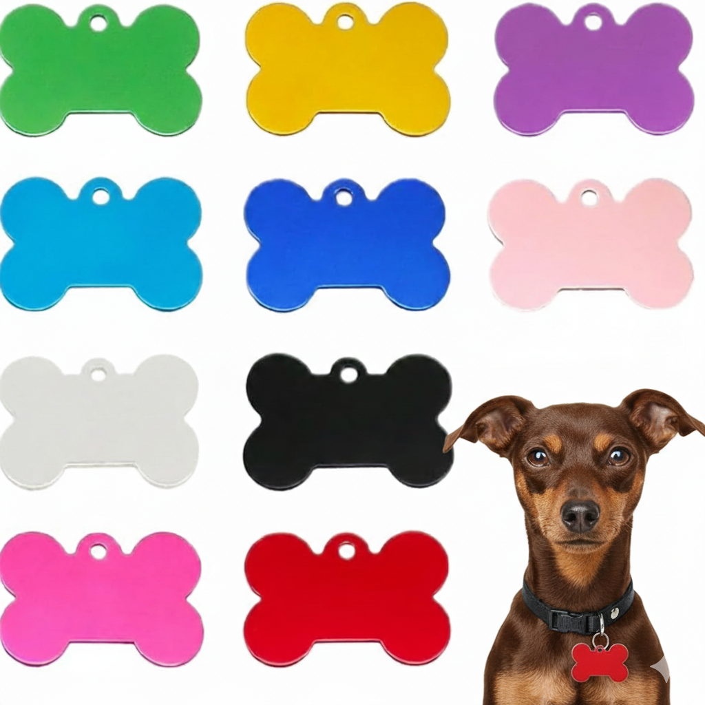 Chapa Identificativa en Forma de Hueso